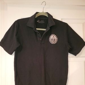 Short Sleeve Banded Bottom Polo Shirt w/heat transferrd logo Paramus Catholic HS